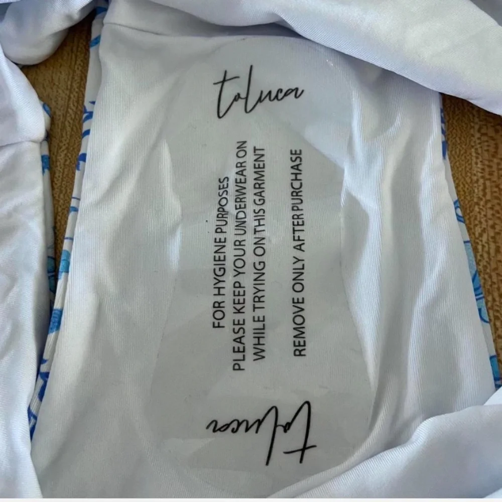 NWT Toluca Swim Floral Blue Women's‎ Swim Bottom Womens 4XL